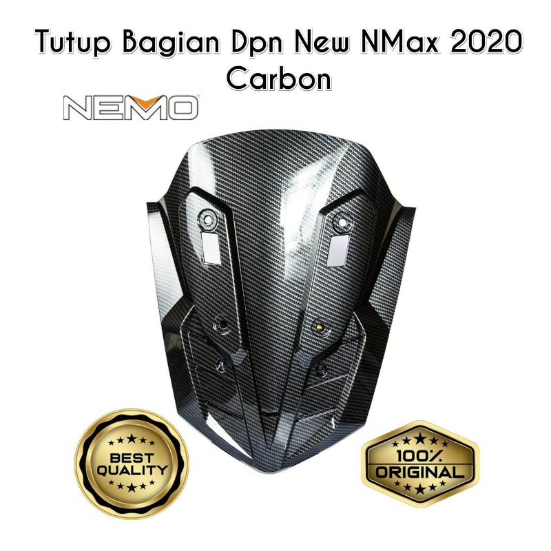 TUTUP BAGIAN DEPAN NEW N MAX 2020 CARBON NEMO